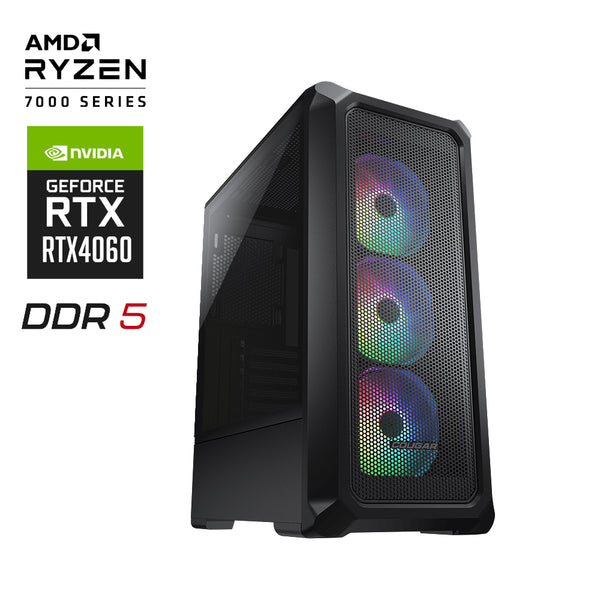 AMD Guardian Ryzen 5 7500F RTX4060 Gaming PC 32G D5 1TB